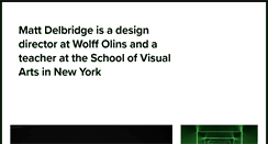Desktop Screenshot of mattdelbridge.com