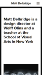 Mobile Screenshot of mattdelbridge.com